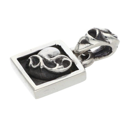 Chrome Hearts Framed Heart Silver Necklace Top