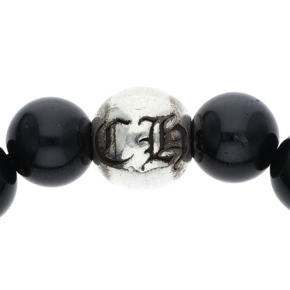 Chrome Hearts 10 mm Bead Bracelet MM Black Tourmaline