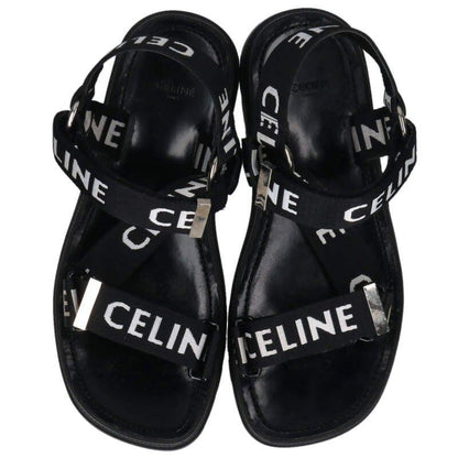 Celine Leo Logo Strap Sandals 40