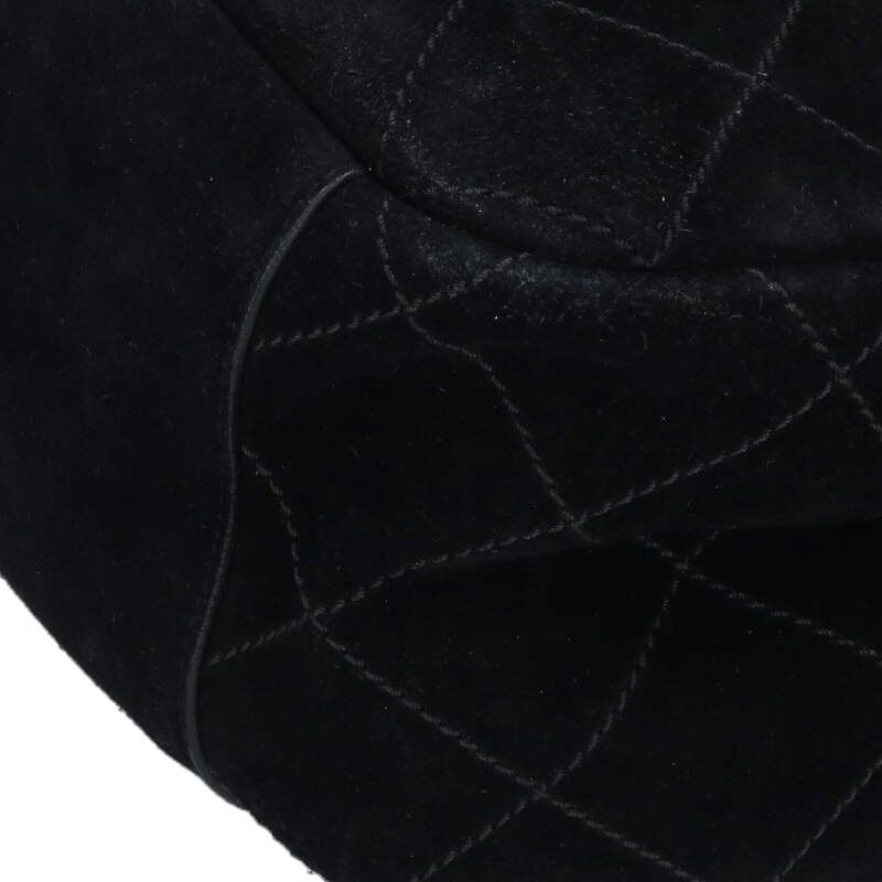 Chanel Pharrell Williams Brag My Quilted Suede Chain Shoulder Bag XXL