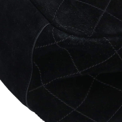 Chanel Pharrell Williams Brag My Quilted Suede Chain Shoulder Bag XXL