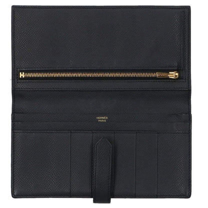Hermes Bearn Souffle Veau Epsom Black Wallet