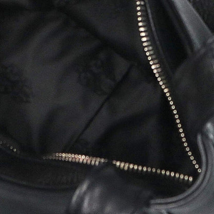 Chrome Hearts Hobo Scroll Label Leather Handbag