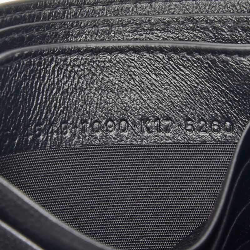 Balenciaga Logo Bifold Wallet Black Leather