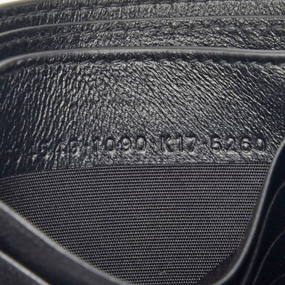 Balenciaga Logo Bifold Wallet Black Leather