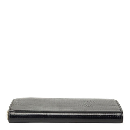 Cartier Happy Birthday Zip Around Wallet Black Patent Leather