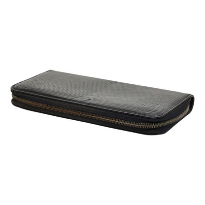 Cartier Happy Birthday Zip Around Wallet Black Patent Leather
