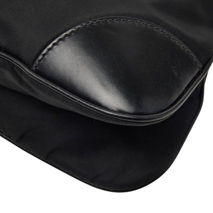 Prada Tessuto Crossbody Shoulder Bag Black Nylon Leather