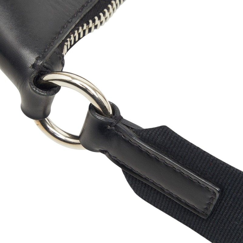 Prada Tessuto Crossbody Shoulder Bag Black Nylon Leather