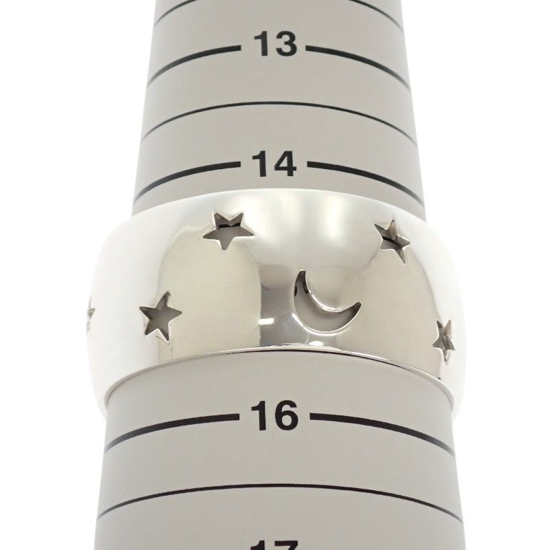 Hermes Moon Star Bangle Bracelet Vintage 925 Sterling Silver