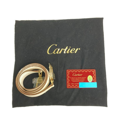 Cartier Handbag Marcello Ivory Perforated Leather