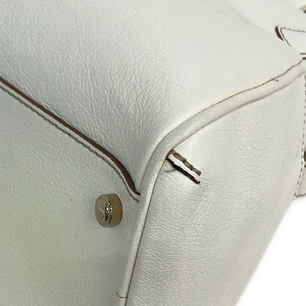 Cartier Handbag Marcello Ivory Perforated Leather