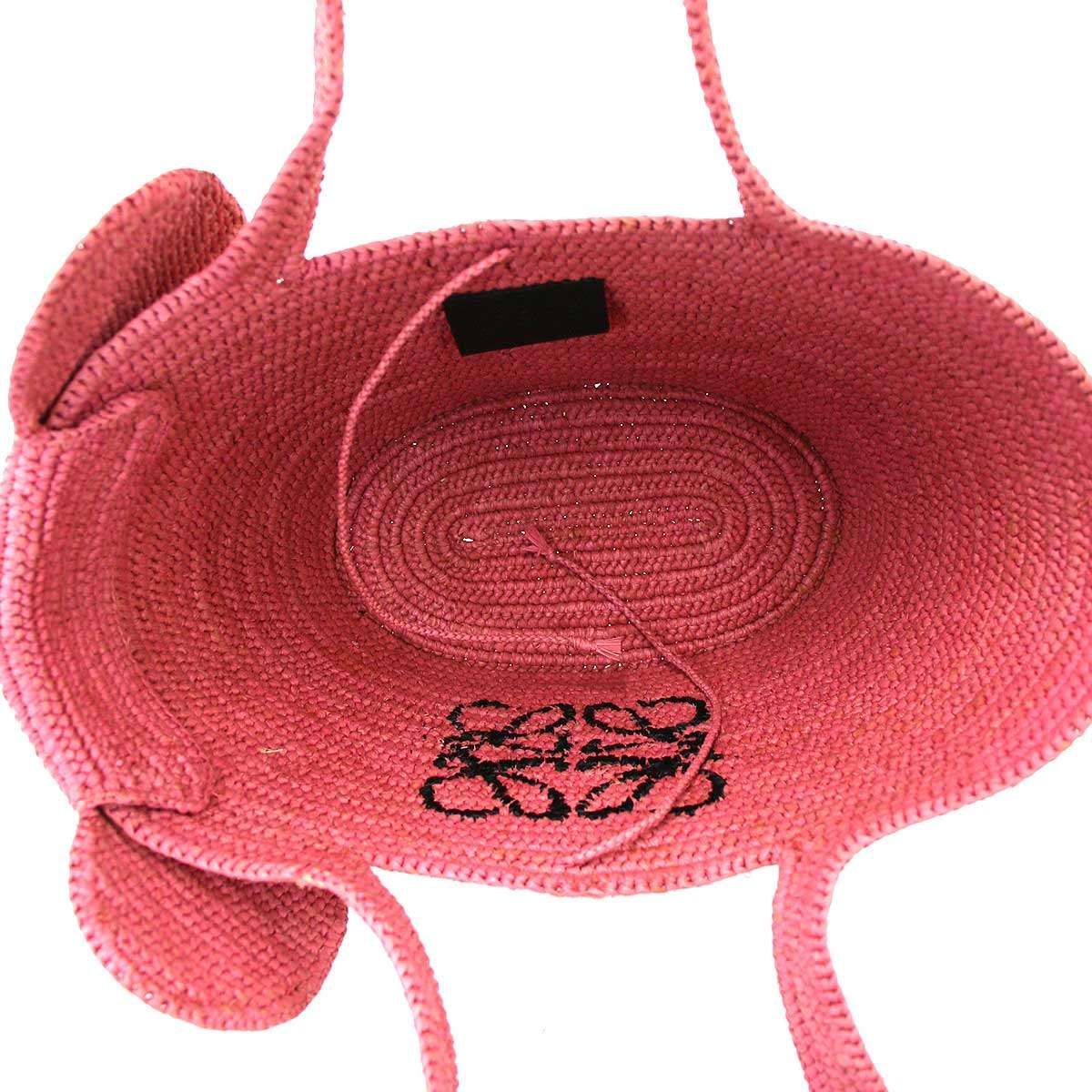 Loewe Elephant Basket Tote Pink