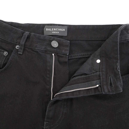 Balenciaga Loose Fit Denim Pants Black Xxs