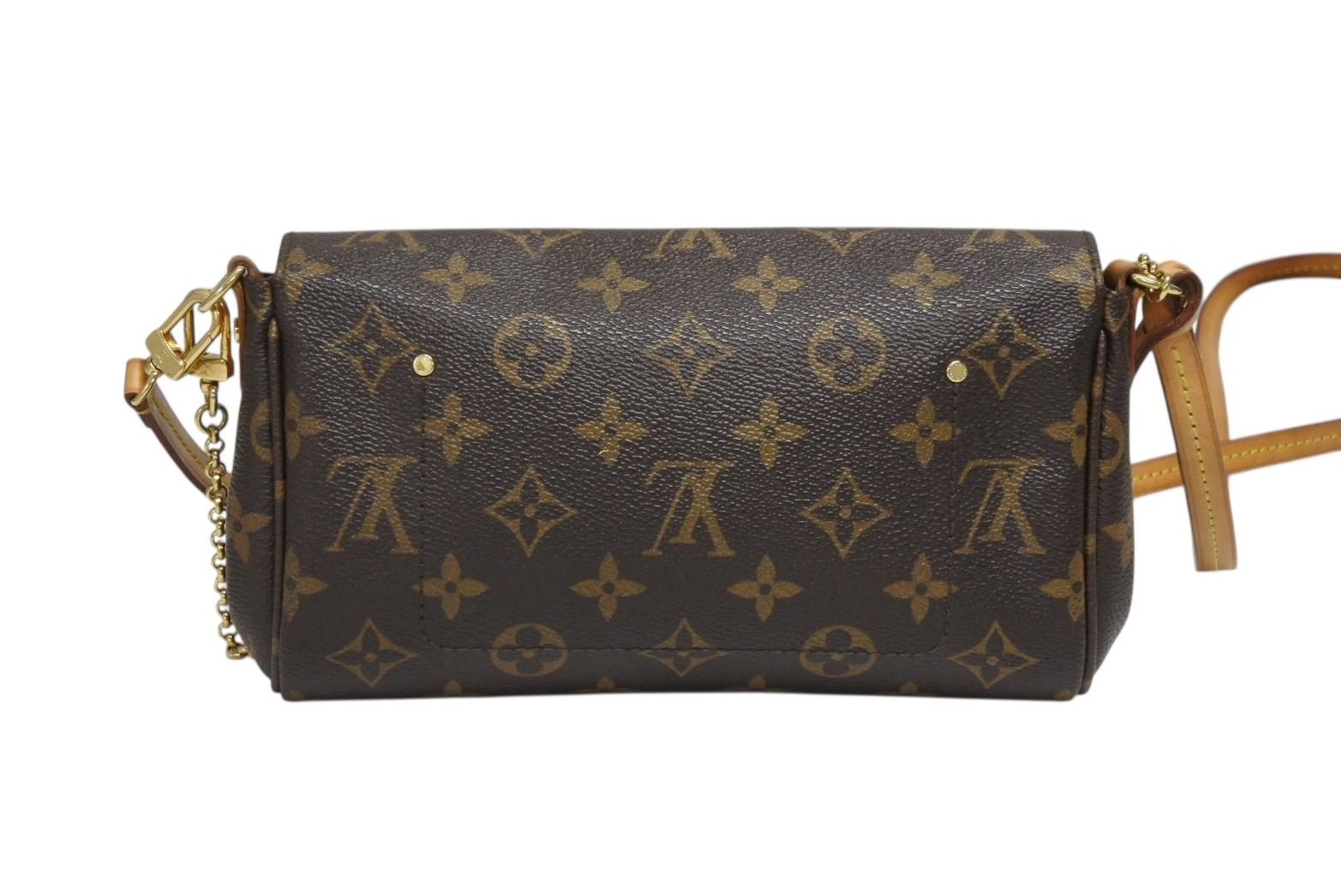Louis Vuitton Monogram Favorite PM Shoulder Bag Brown Gold — view 3