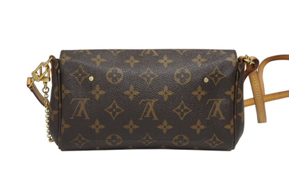 Louis Vuitton Monogram Favorite PM Shoulder Bag Brown Gold — view 3