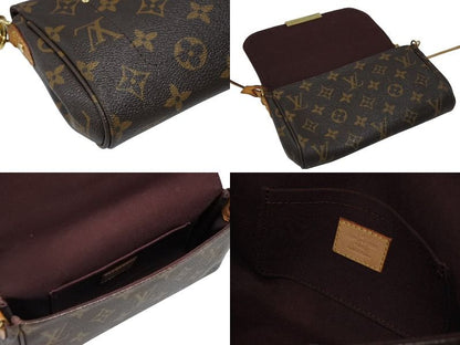 Louis Vuitton Monogram Favorite PM Shoulder Bag Brown Gold — view 7