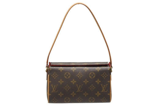 Louis Vuitton Handbag Recital Monogram Canvas Gold Brown
