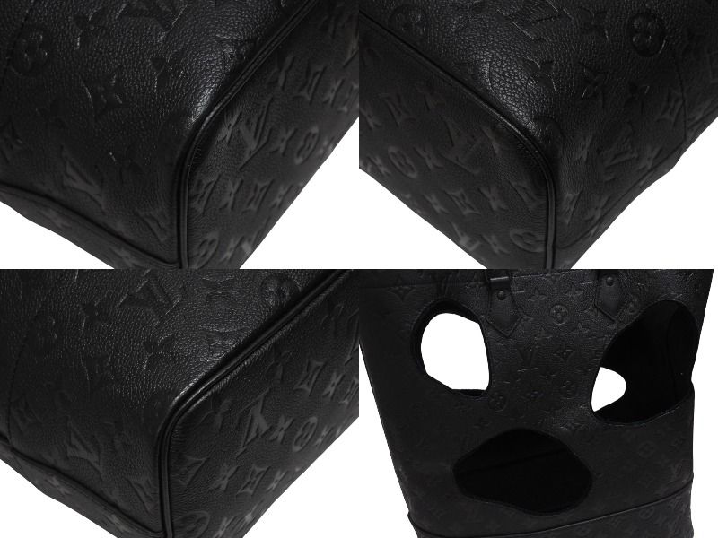 Louis Vuitton Comme Des Garcons Rei Kawakubo Tote Bag with Holes MM Monogram — view 7