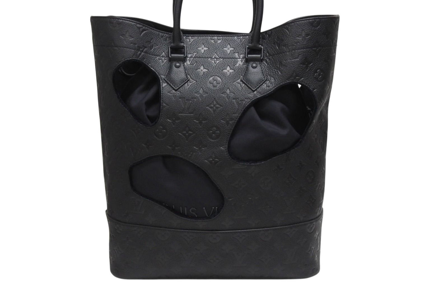 Louis Vuitton Comme Des Garcons Rei Kawakubo Tote Bag with Holes MM Monogram — view 2