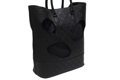 Louis Vuitton Comme Des Garcons Rei Kawakubo Tote Bag with Holes MM Monogram — view 4