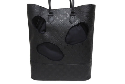 Louis Vuitton Comme Des Garcons Rei Kawakubo Tote Bag with Holes MM Monogram — view 3