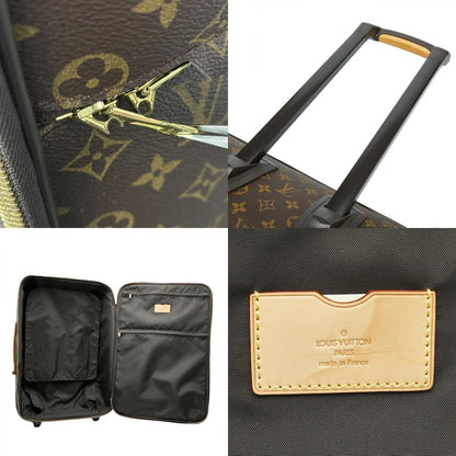 Louis Vuitton Monogram Pegase 65 Travel Bag Suit Case Brown Leather