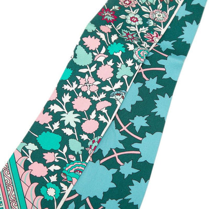 Hermes Twill Tapis Persans Persian Carpet Scarf Green Multicolor Silk