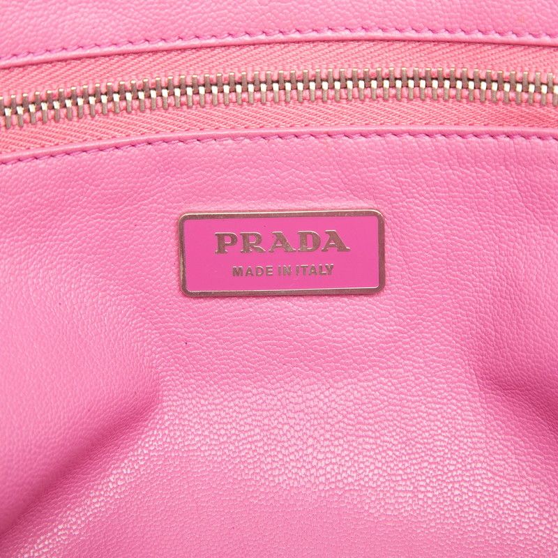 Prada Tote Business Black Lambskin
