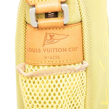 Louis Vuitton Damier Jean Weatherly LV Cup Shoulder Bag Yellow Canvas Leather