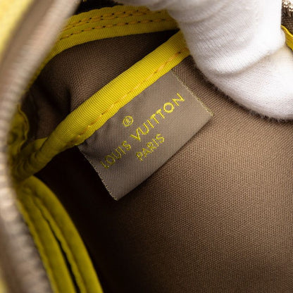 Louis Vuitton Damier Jean Weatherly LV Cup Shoulder Bag Yellow Canvas Leather