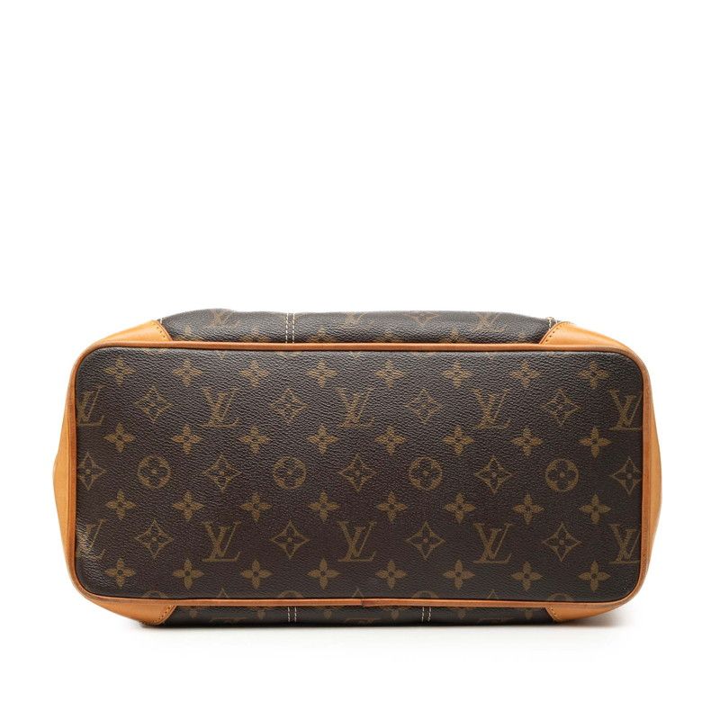 Louis Vuitton Monogram Rivet Shoulder Bag Brown Leather