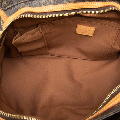 Louis Vuitton Monogram Rivet Shoulder Bag Brown Leather