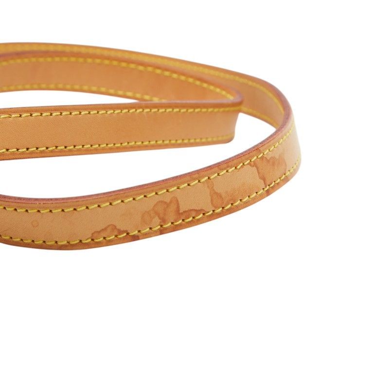 Louis Vuitton Shoulder Strap Beige Leather