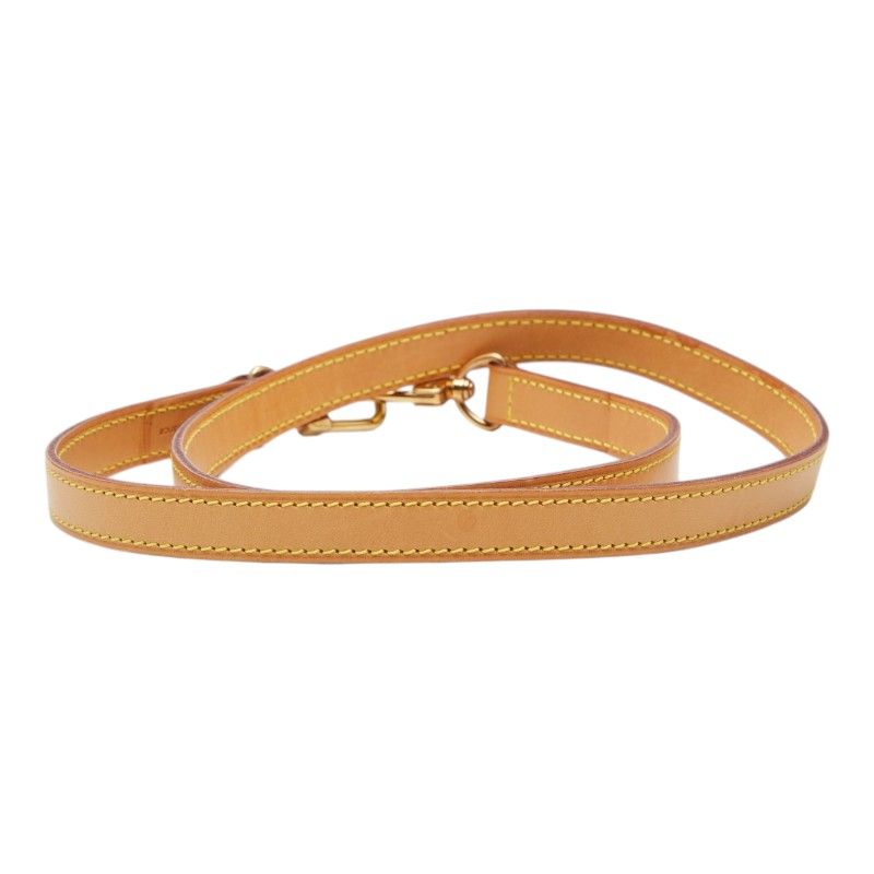 Louis Vuitton Shoulder Strap Beige Leather