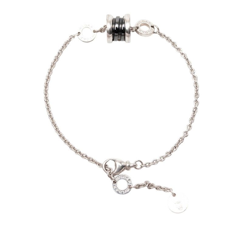 Bvlgari Se Bu the Children SM Bracelet Silver Black Ceramic