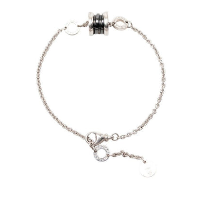 Bvlgari Se Bu the Children SM Bracelet Silver Black Ceramic