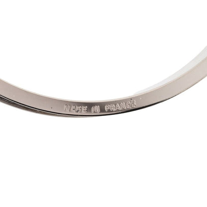 Hermes Kelly Bangle Cadena Lock Silver Leather Metal