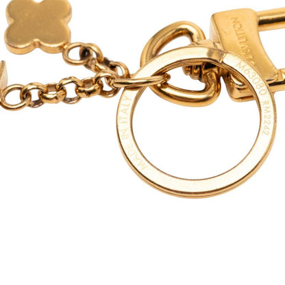 Louis Vuitton Porte Cles LV Capucines Key Ring Key Holder Gold Black Plated