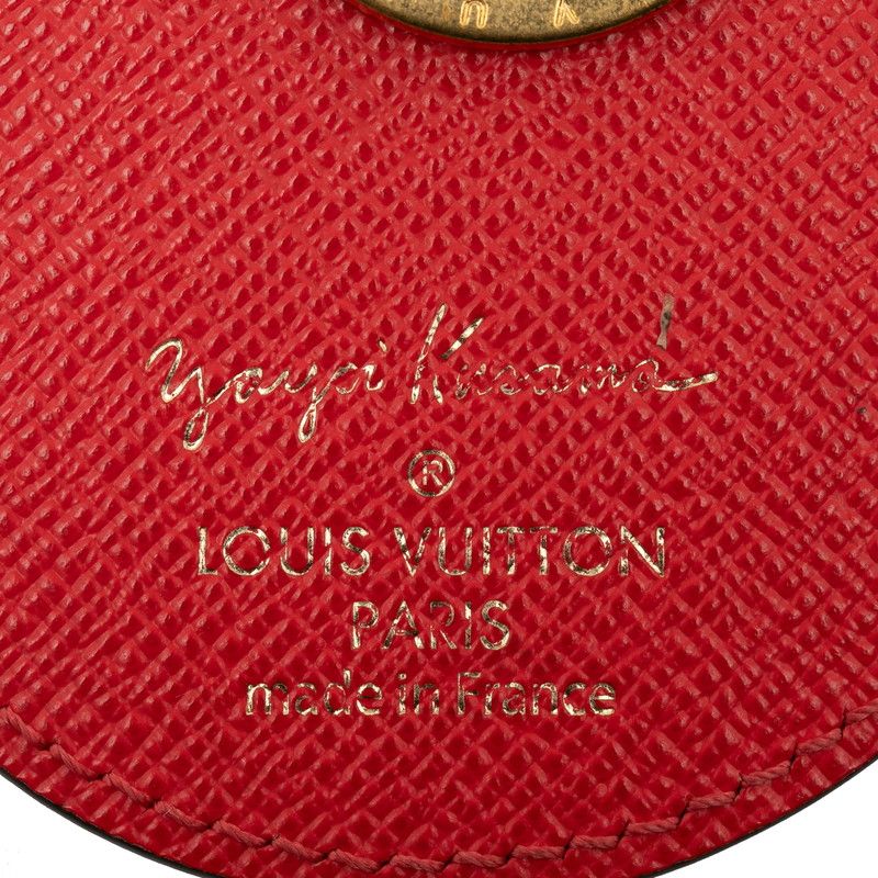 Louis Vuitton Yayoi Kusama Porte Cles Monogram Pumpkin Key Holder Charm Red