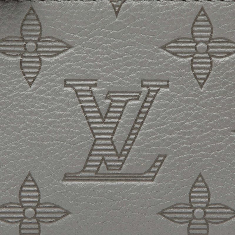 Louis Vuitton Monogram Shadow Duo Messenger Pouch Gray Leather