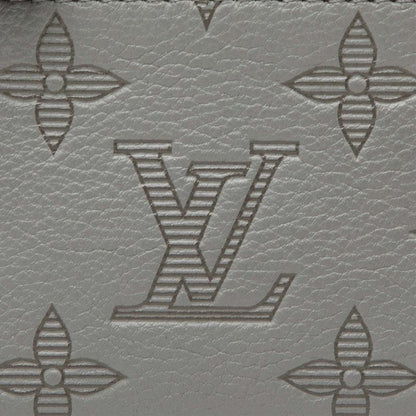 Louis Vuitton Monogram Shadow Duo Messenger Pouch Gray Leather
