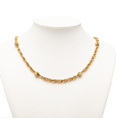 Chanel Long Necklace Gold Plated