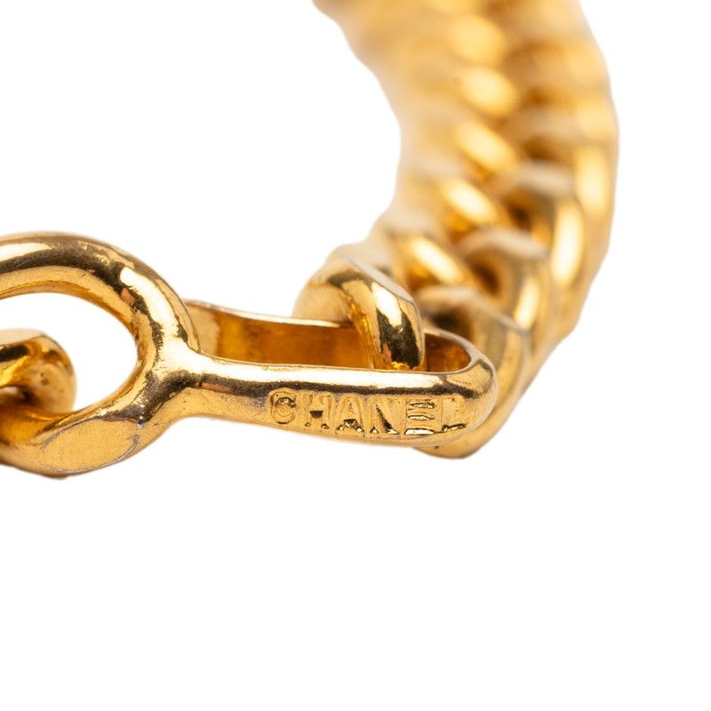 Chanel Necklace Double Chain Gold Plated