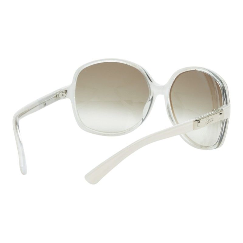 Gucci Logo Sunglasses White Acetate Eyewear