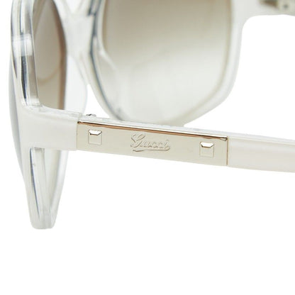 Gucci Logo Sunglasses White Acetate Eyewear