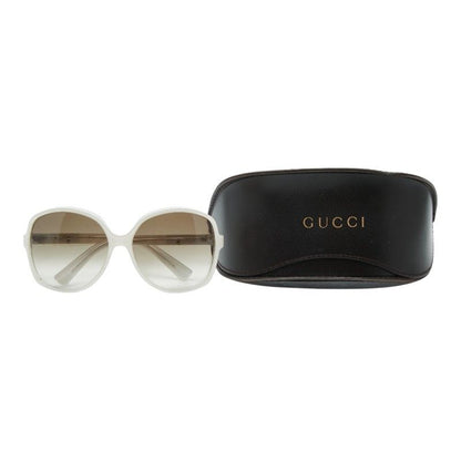 Gucci Logo Sunglasses White Acetate Eyewear