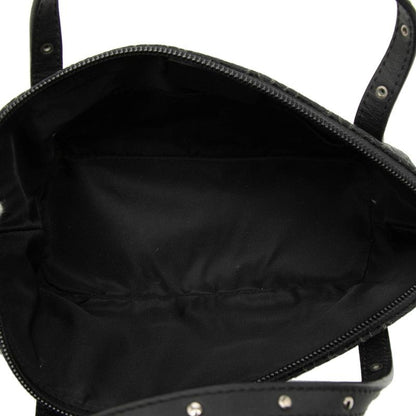 Dior Street Chic Trotter Handbag Black Leather Canvas