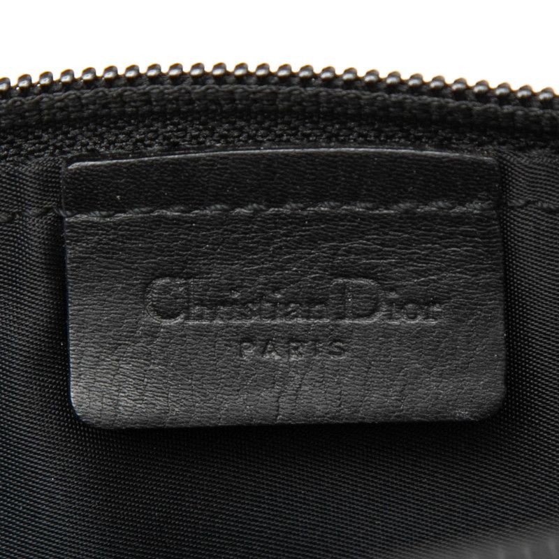 Dior Street Chic Trotter Handbag Black Leather Canvas