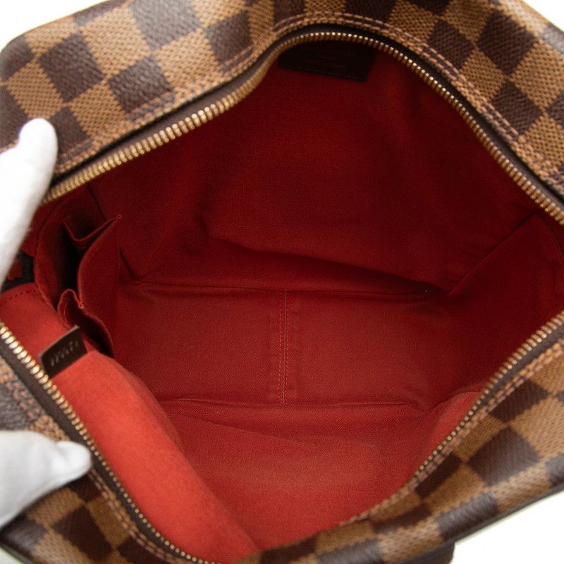 Louis Vuitton Damier Olaf MM Crossbody Shoulder Bag Brown Leather